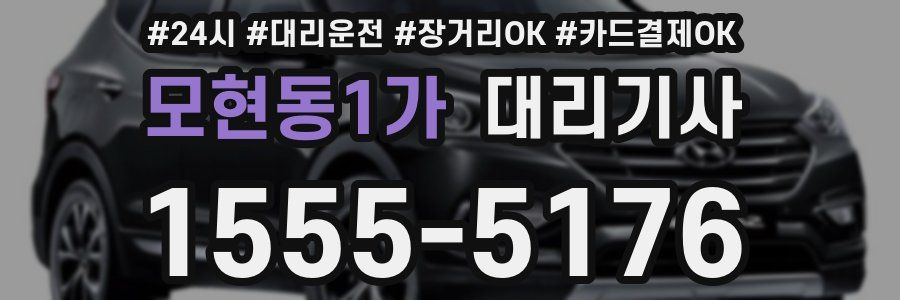 모현동1가 대리기사