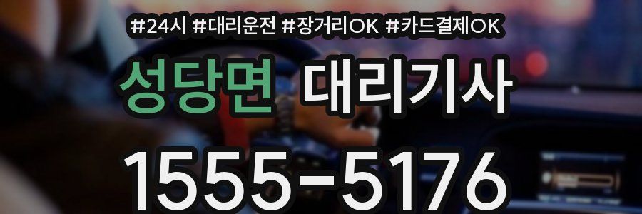 성당면 대리기사