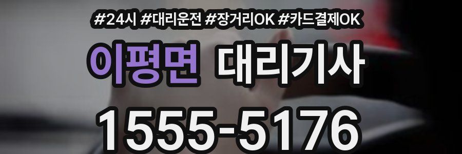 이평면 대리기사