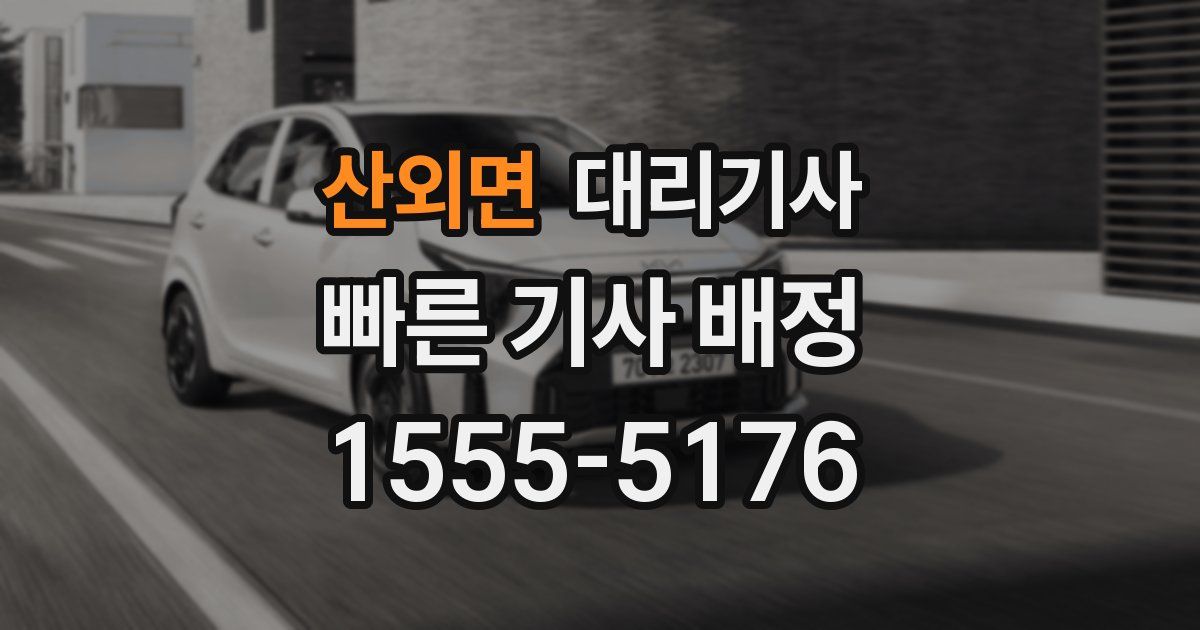 산외면 대리기사