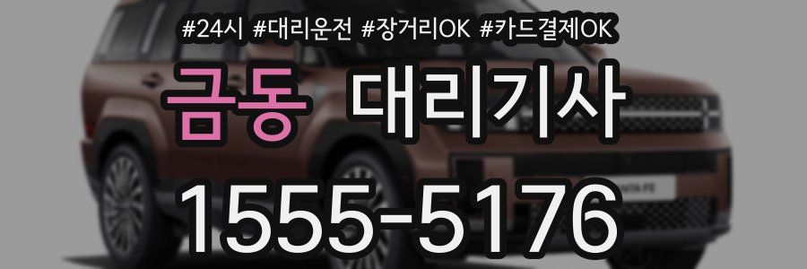 금동 대리기사