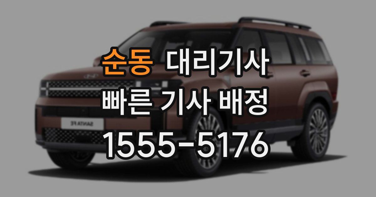 순동 대리기사
