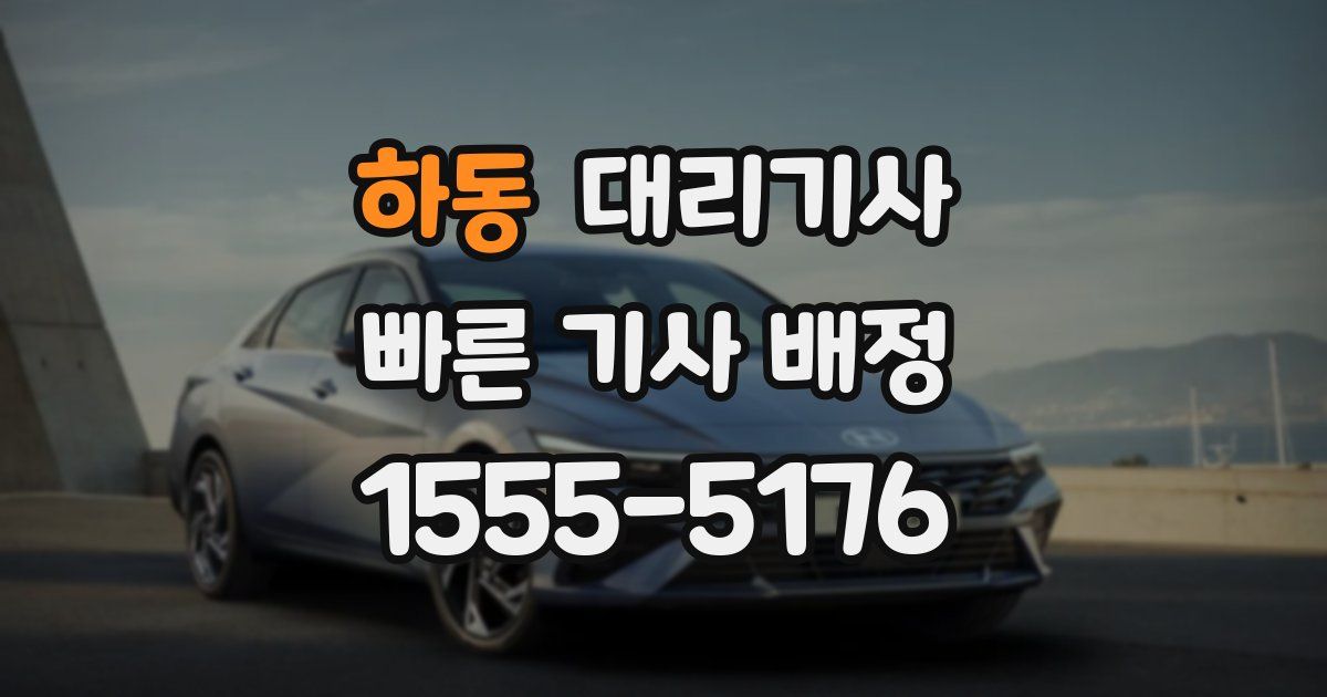 하동 대리기사