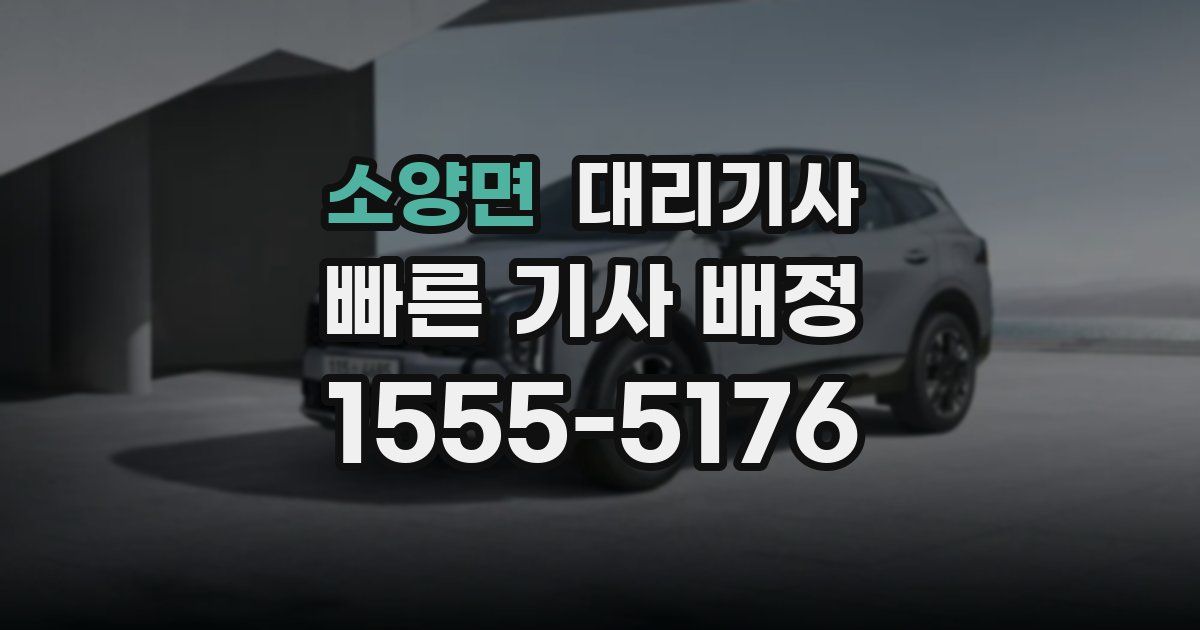 소양면 대리기사