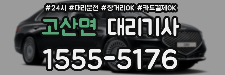 고산면 대리기사