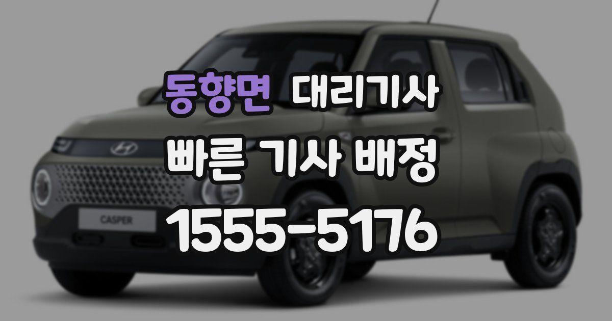동향면 대리기사