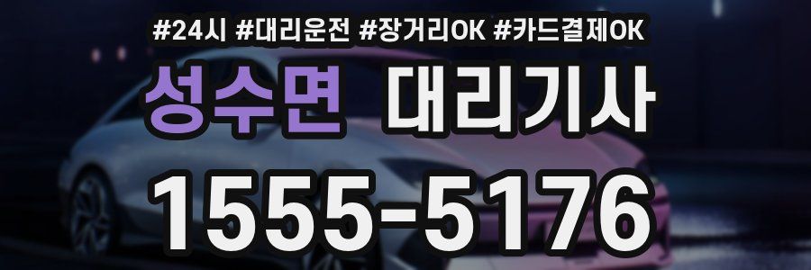 성수면 대리기사