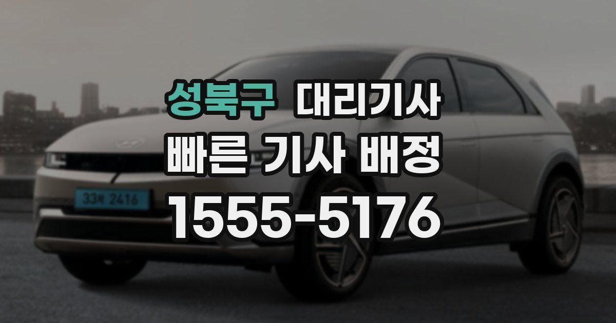 성북구 대리기사