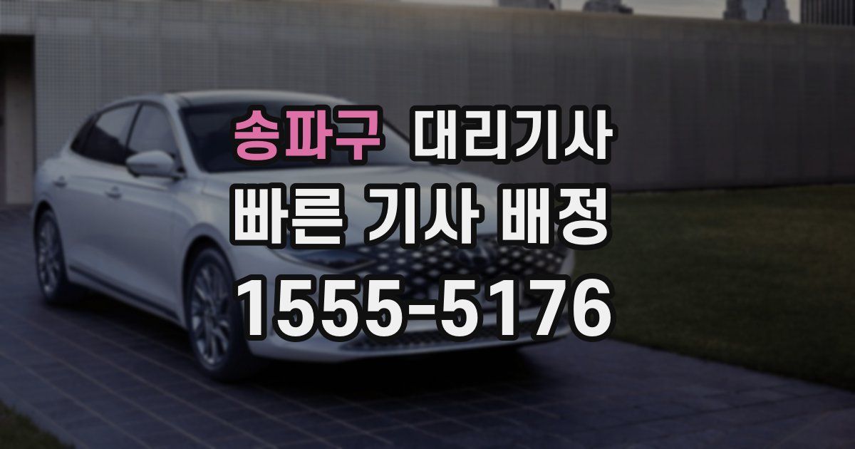 송파구 대리기사