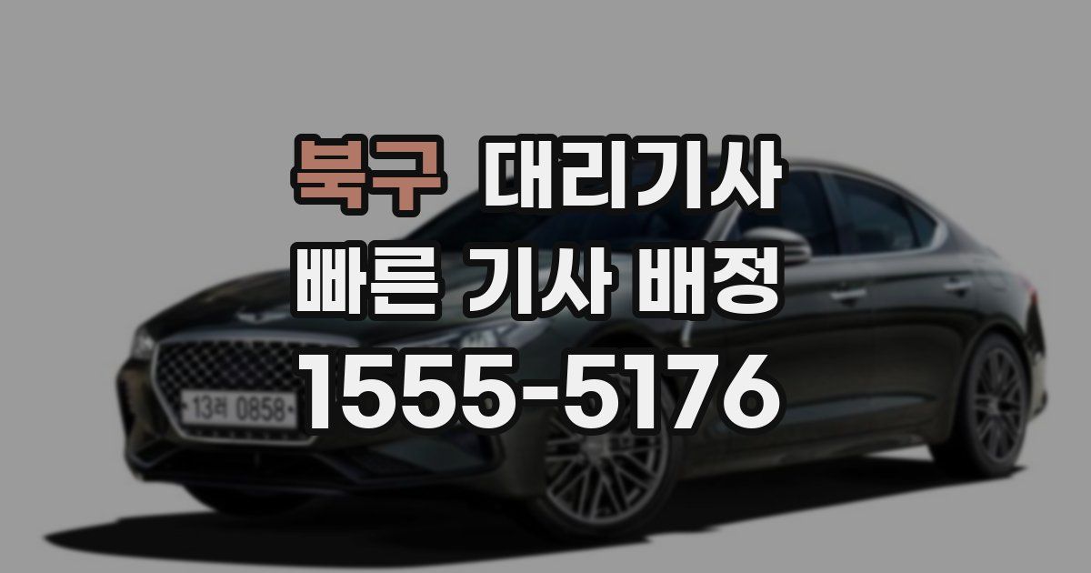 북구 대리기사