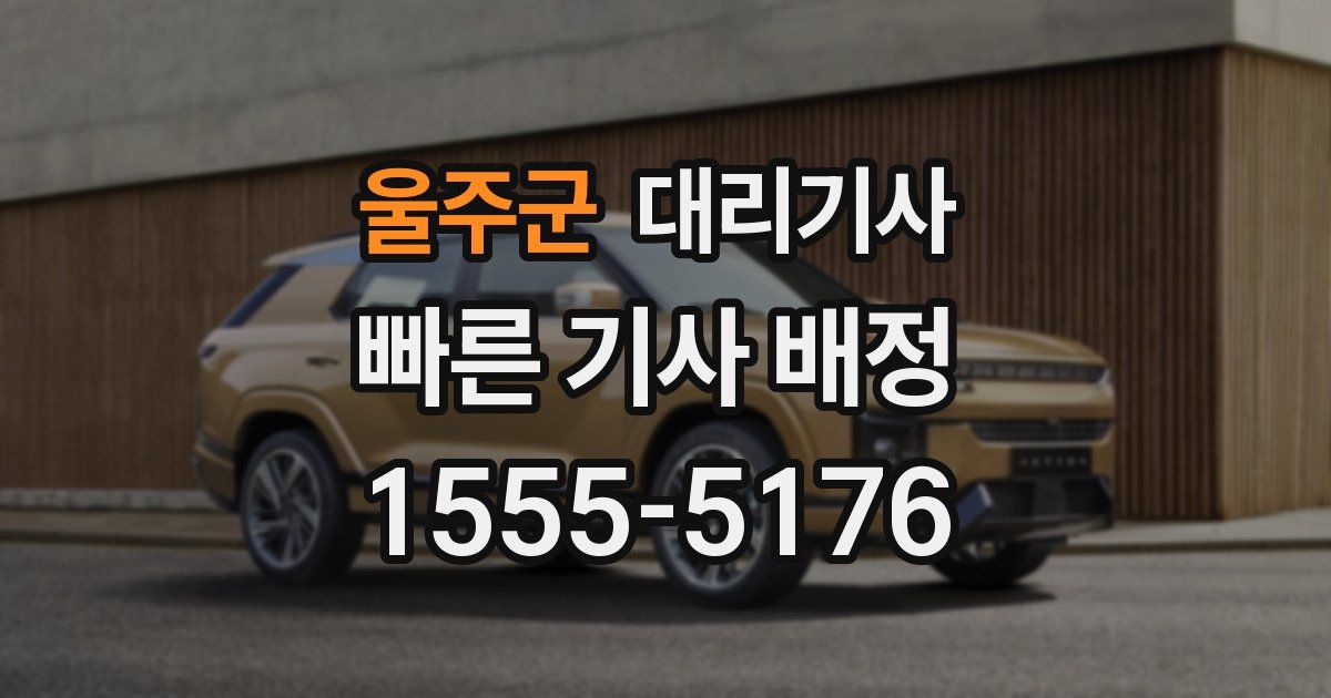 울주군 대리기사