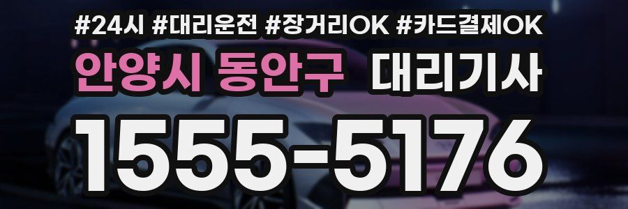안양시 동안구 대리기사