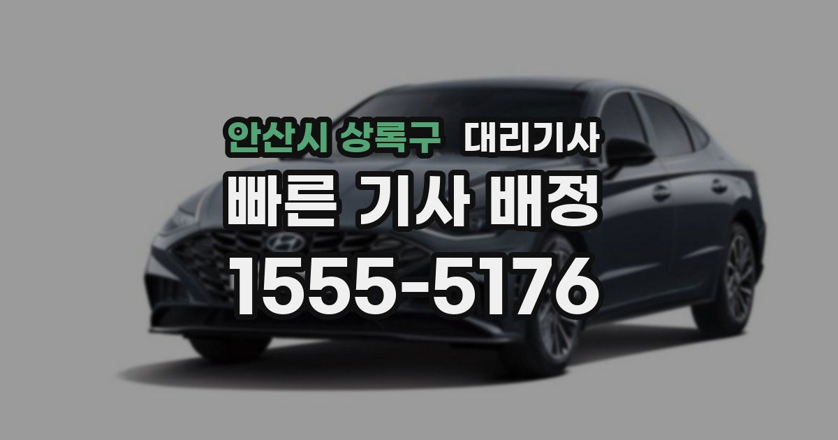 안산시 상록구 대리기사