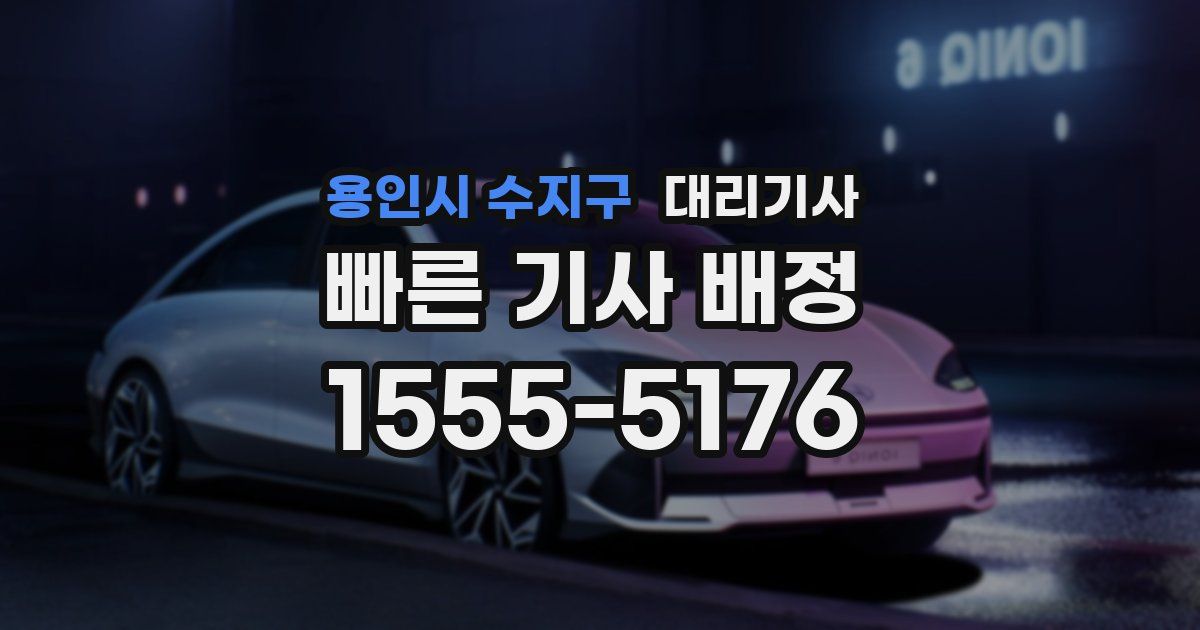 용인시 수지구 대리기사