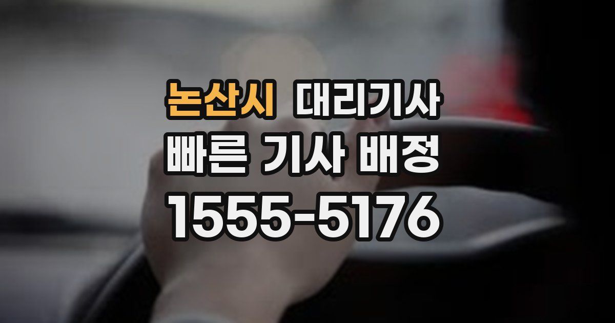 논산시 대리기사