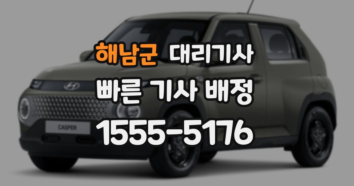 해남군 대리기사