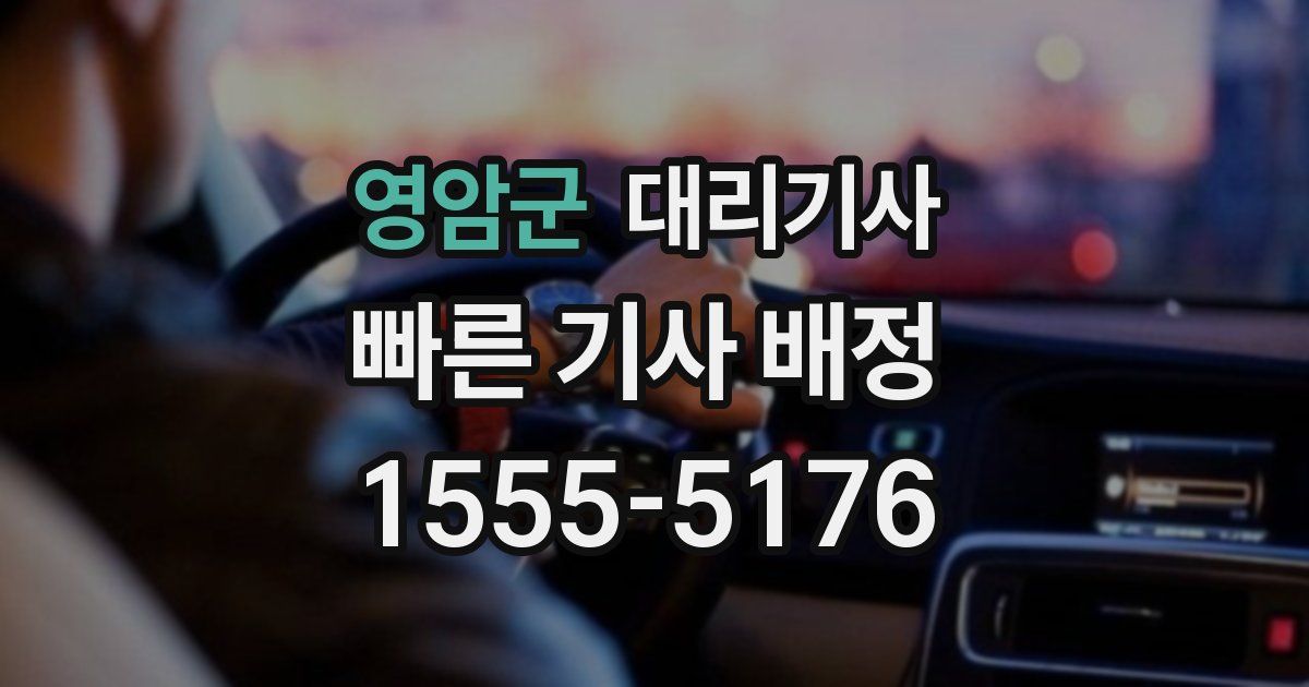 영암군 대리기사