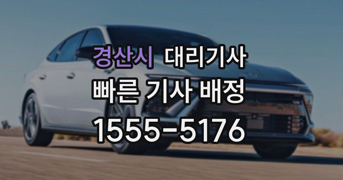 경산시 대리기사