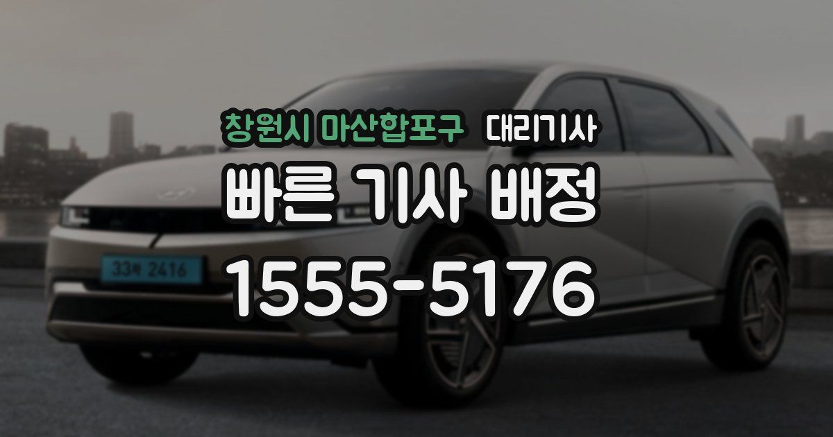 창원시 마산합포구 대리기사