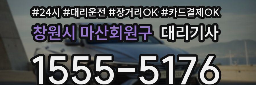 창원시 마산회원구 대리기사