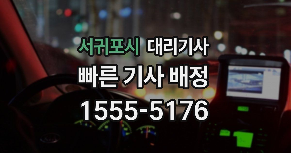 서귀포시 대리기사