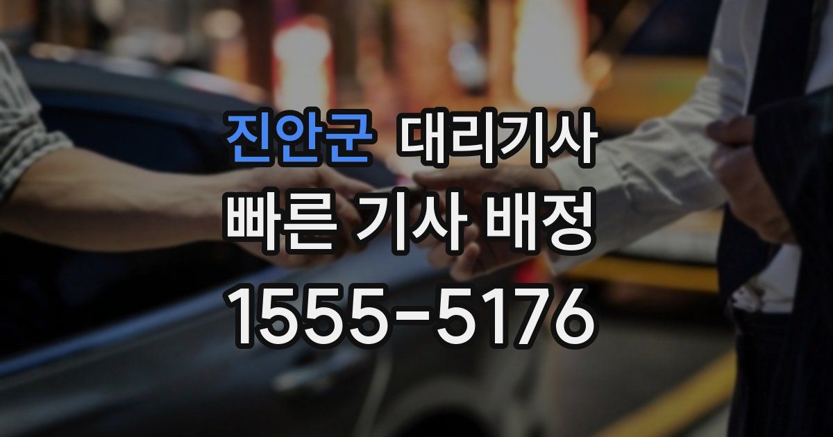 진안군 대리기사