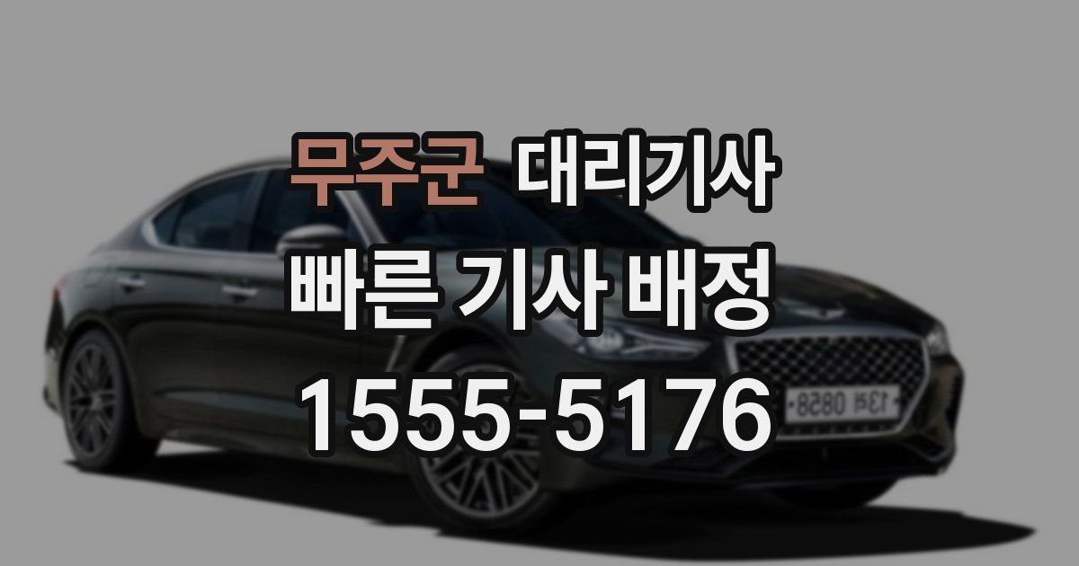 무주군 대리기사