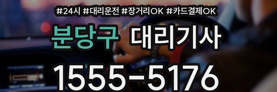 분당구 대리기사