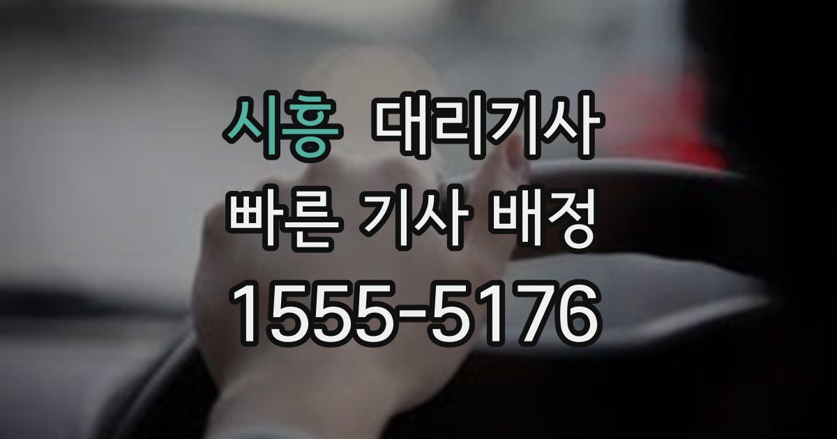 시흥 대리기사