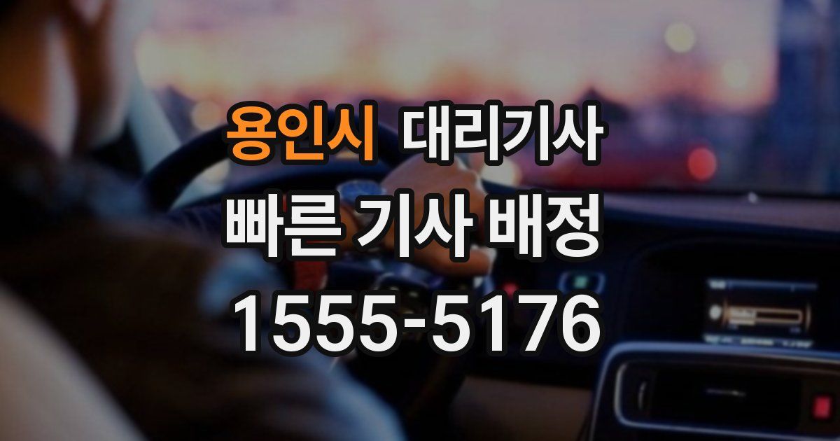 용인시 대리기사