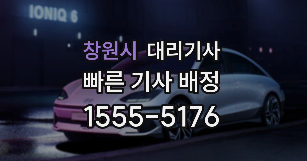 창원시 대리기사