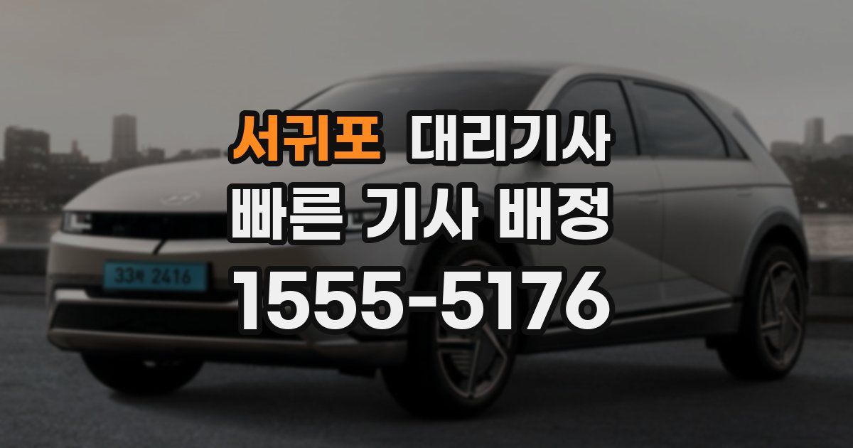 서귀포 대리기사