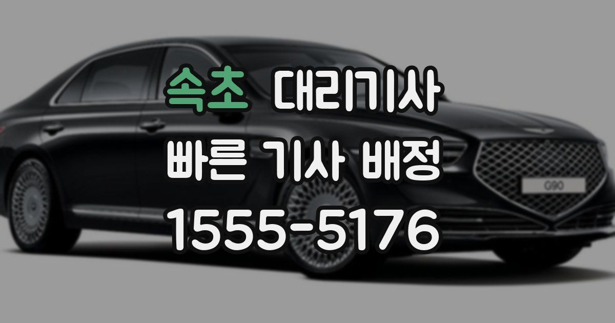 속초 대리기사