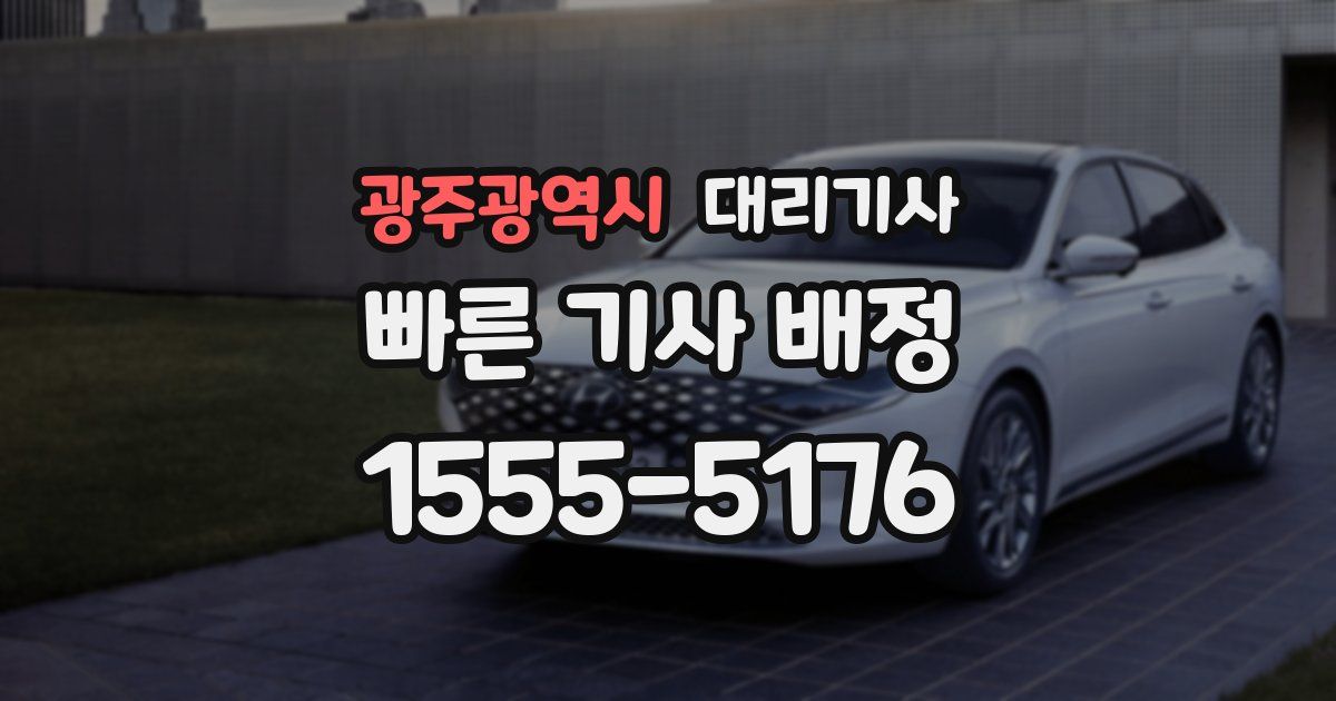광주광역시 대리기사