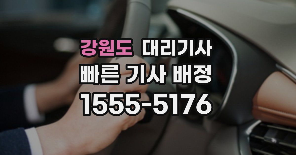 강원도 대리기사