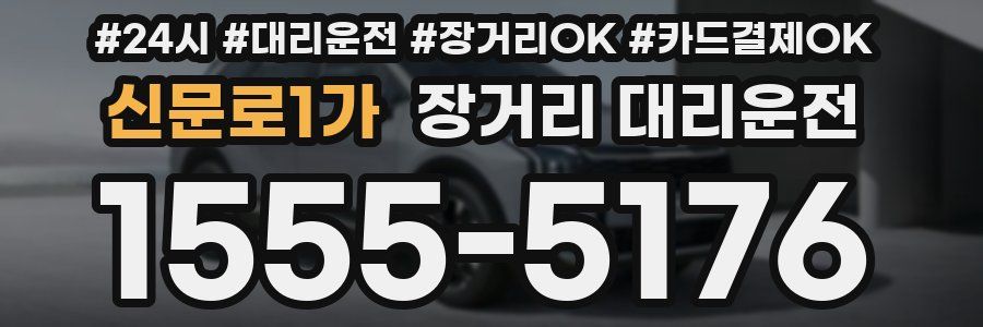 신문로1가 장거리 대리운전