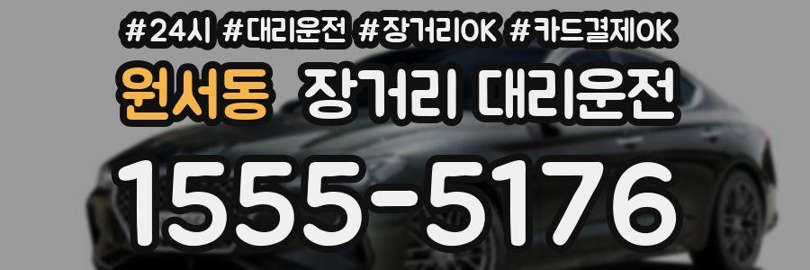원서동 장거리 대리운전