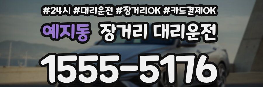 예지동 장거리 대리운전