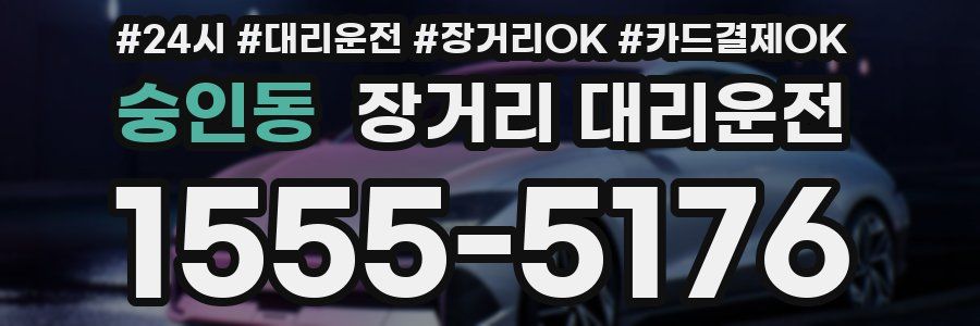 숭인동 장거리 대리운전