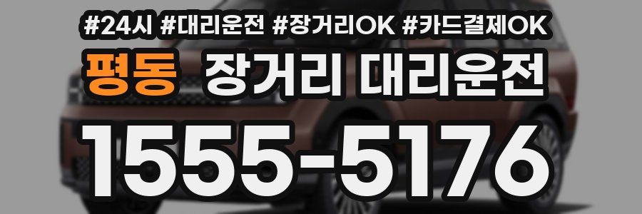 평동 장거리 대리운전