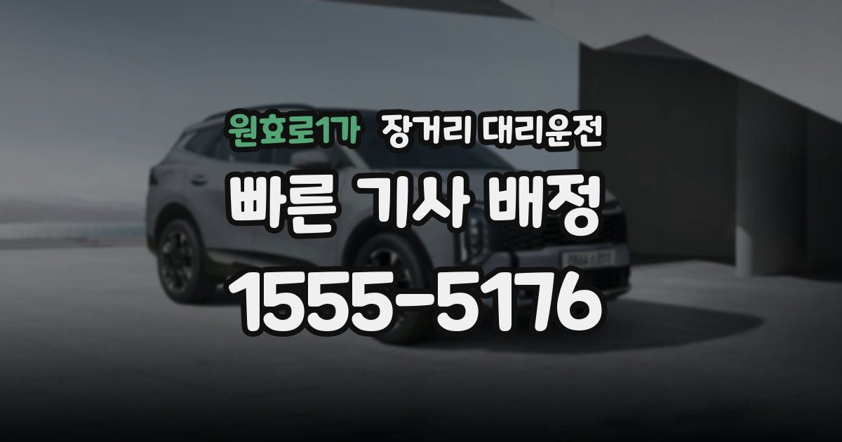 원효로1가 장거리 대리운전