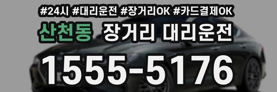 산천동 장거리 대리운전