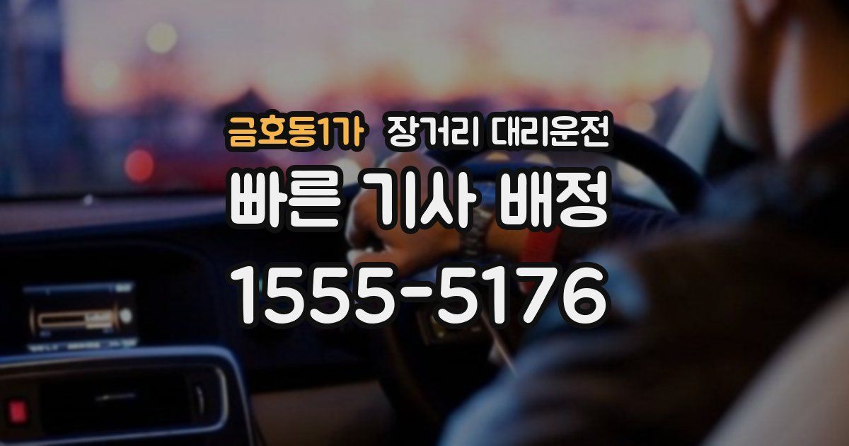 금호동1가 장거리 대리운전