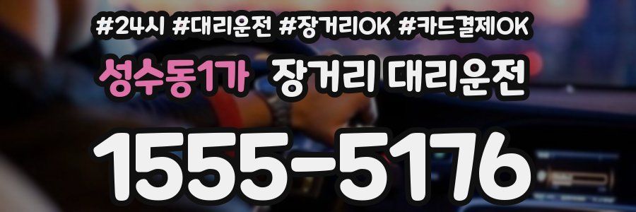 성수동1가 장거리 대리운전