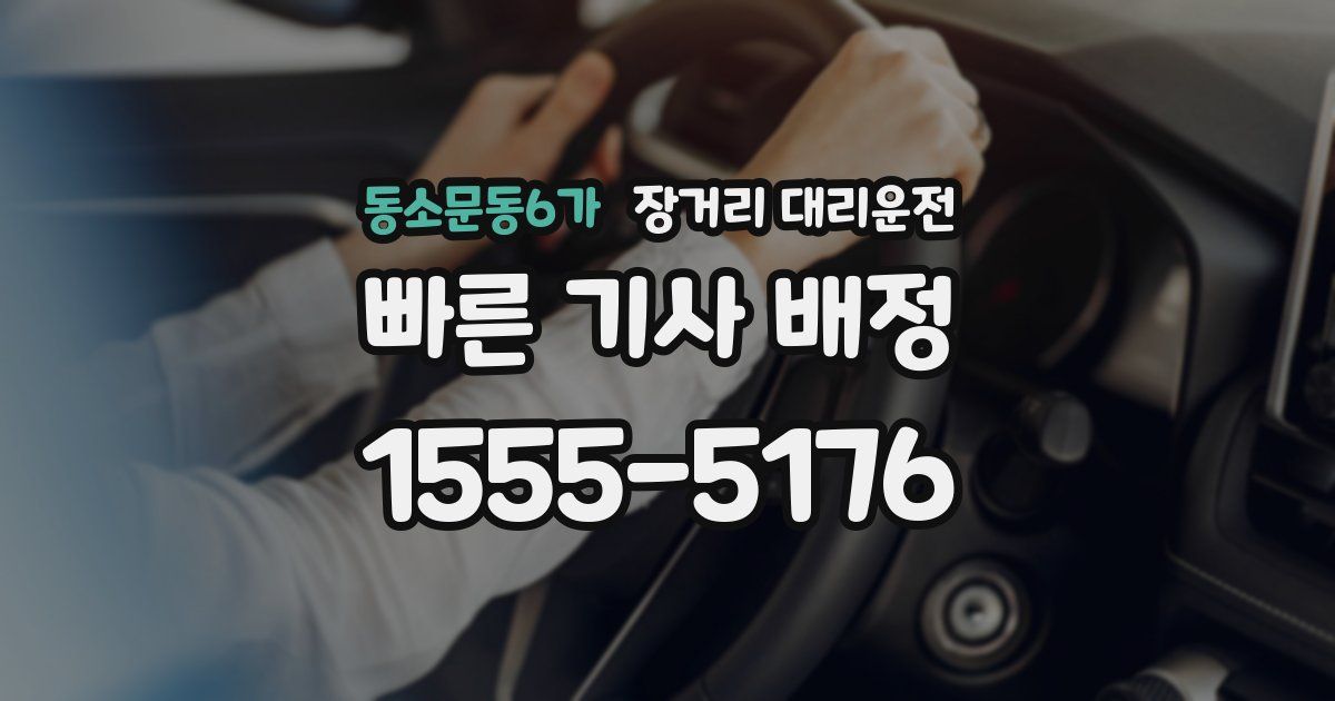 동소문동6가 장거리 대리운전