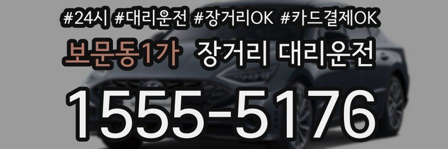 보문동1가 장거리 대리운전