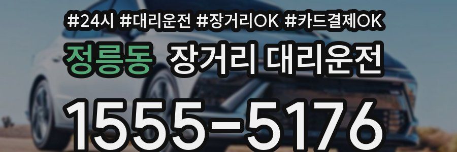 정릉동 장거리 대리운전