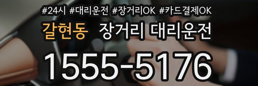 갈현동 장거리 대리운전