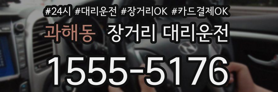 과해동 장거리 대리운전
