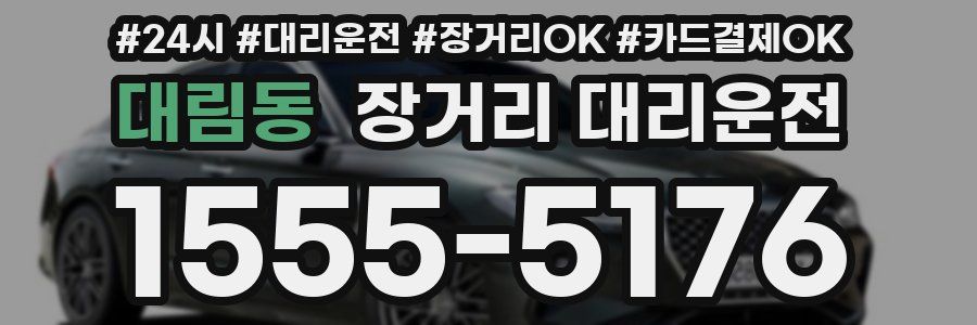 대림동 장거리 대리운전